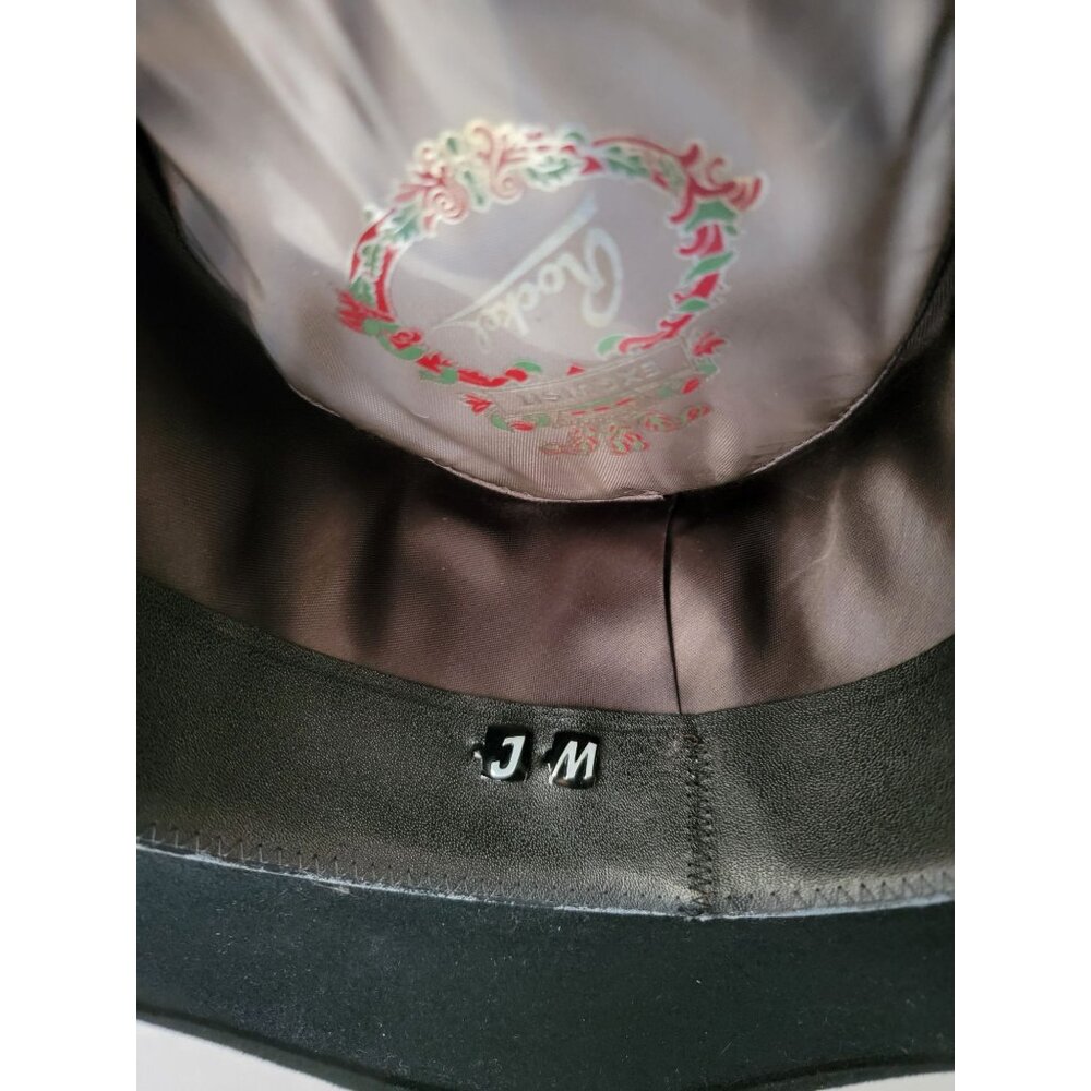 Vintage ROCKEL Men's Black Felt Fedora Hat Hute Max Voigt W Germany Sz 7 (56cm) - Picture 8 of 9